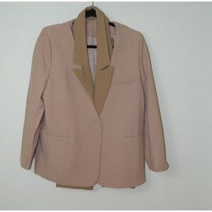 Tatiama Blazer Brown  Mauve‎ Dickie with Removable Size Medium